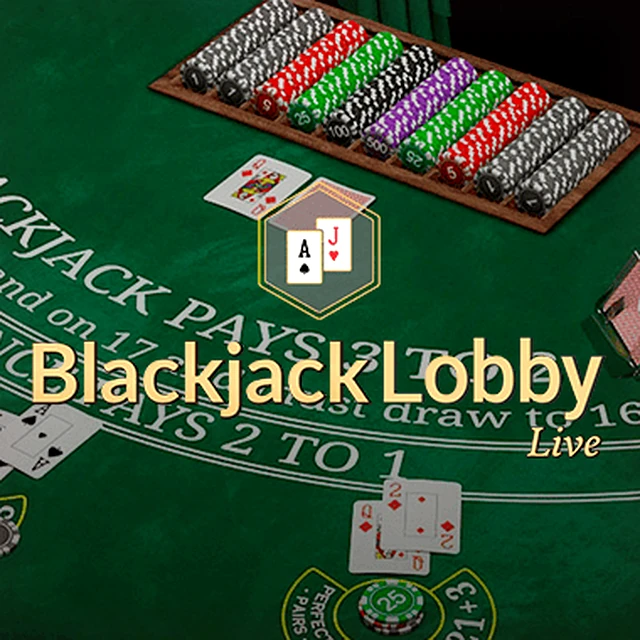 Live blackjack table